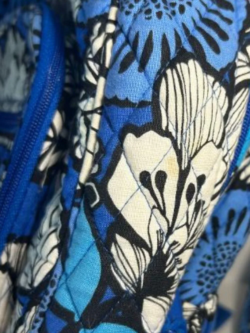 Vera Bradley Campus Backpack Blue Bayou Floral Pattern